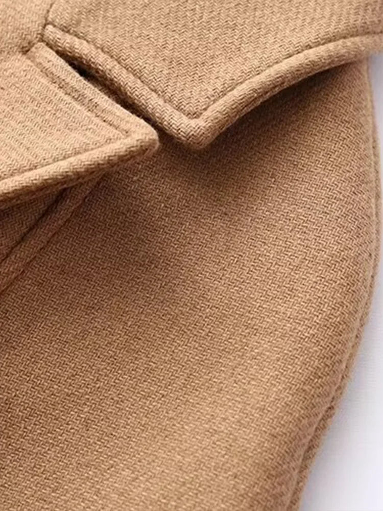 2025 Autumn/Winter New Personalized Fashion Casual Neutral Belt Coat Warm Long Coat