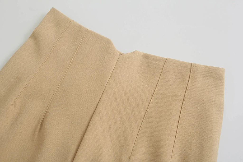 2025 Woman Solid Trouser High Waist Slim Zipper Fly Long Pants Female Wild Commute Office Lady Woman Pencil Pant Street