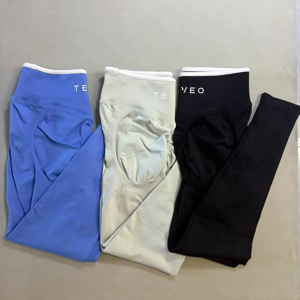 women  Leggings Women Ignite Gym Set Woman Leggings Set Workout Clothes Bra Set Seamless Scrunch Legging Yoga Set