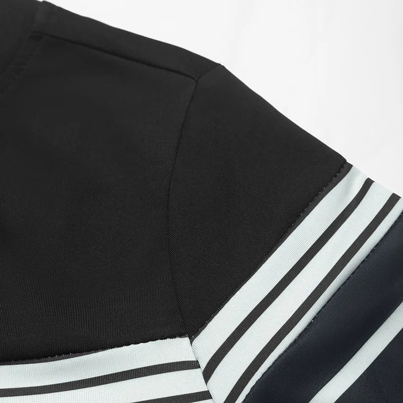 2025 new European and American autumn women's casual striped long sleeved t-shirt for women