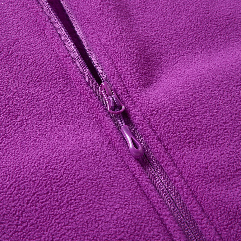 Autumn Winter Polar Fleece Vest Women's Windproof Outdoor Warm Sleeveless  Coat 2025 Plush Stand Collar Casual Waistcoat