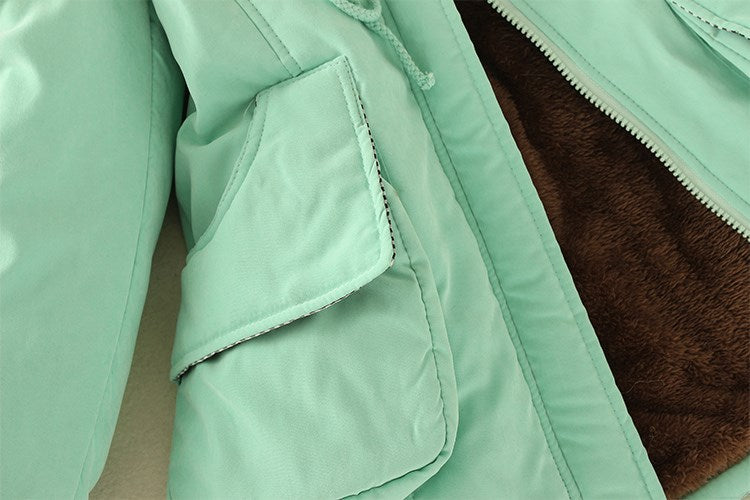 2025 New Autumn Winter Women Cotton Jacket Padded Casual Slim Coat Emboridery Hooded Parkas Wadded Warm Overcoat Fashion Parkas