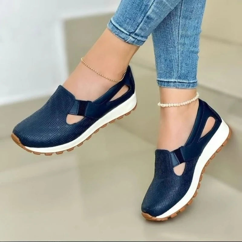 Mesh Women's Loafers Spring Summer Casual Sneakers Comfortable Slip-on Women's Vulcanized Shoes Flat Sneakers Zapatos De Mujer