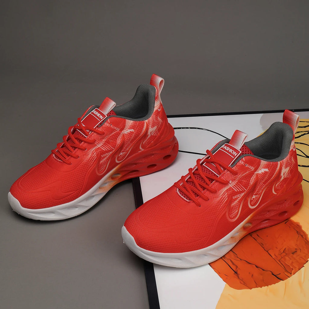 Men Sports Shoes Trendy Breathe Soft Sole Comfort Outdoor Fitness Jogging Shoes Couple Walking Sports Tennis Shoes for Men Women