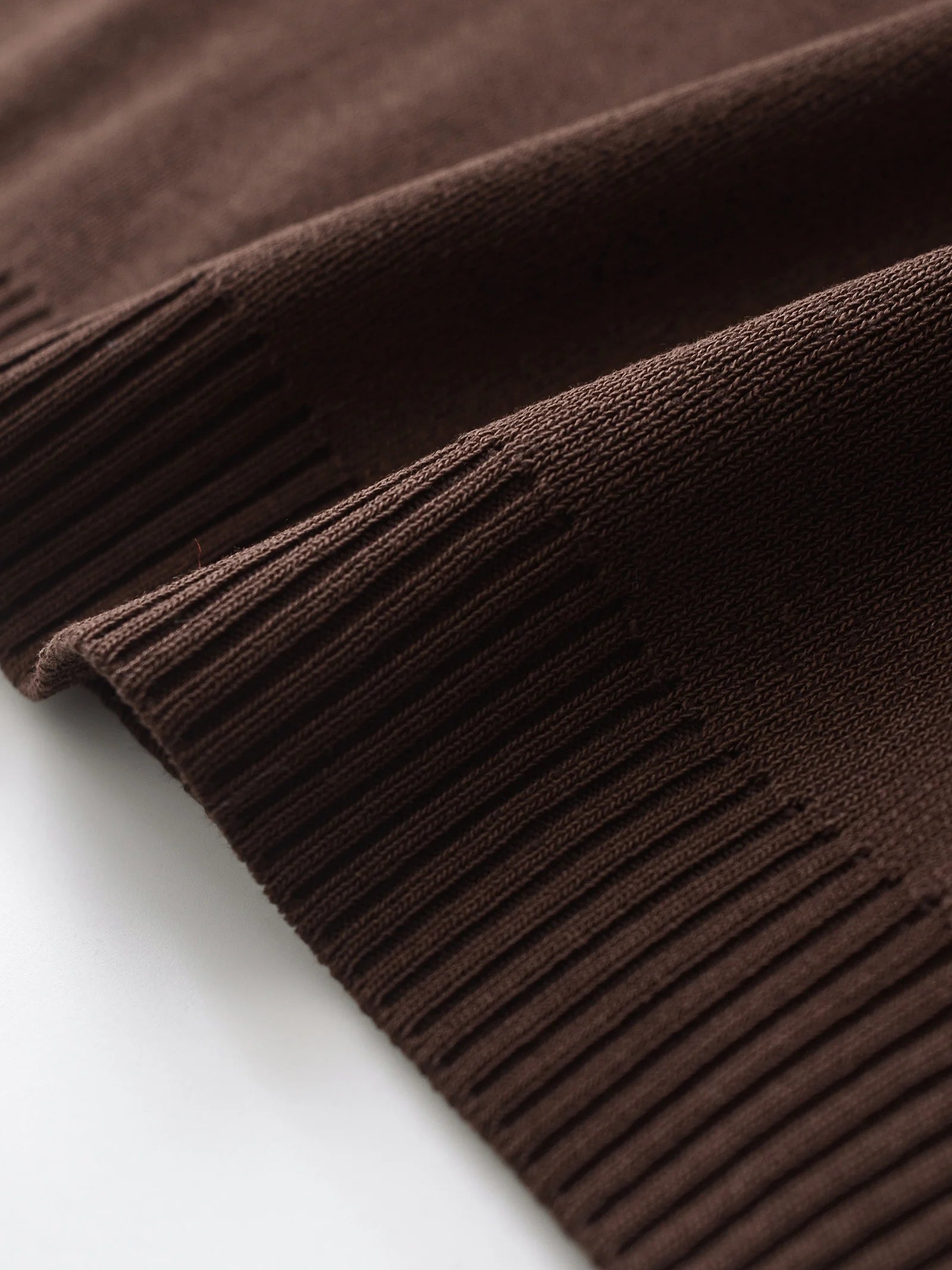 DUOPERI Women Fashion 2 Piece Sets Brown Pullover Sweatshirts & High Elastic Waist Trousers Feamle Chic Lady Pants Set