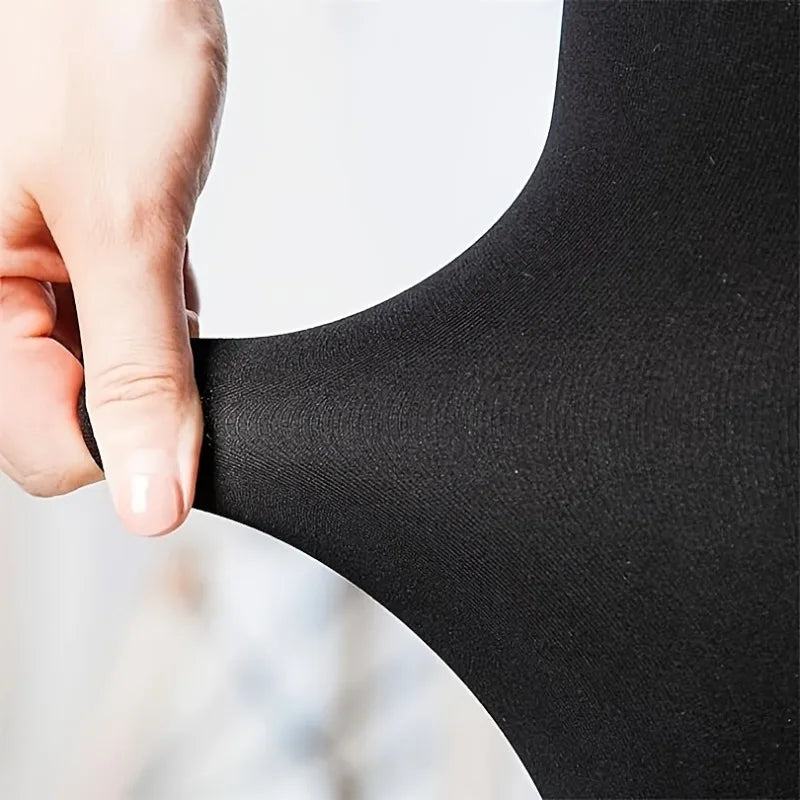 Cozy Fleece-Lined Women’s Tights High Waist Stretchy Warm Leggings for Winter Thick Warm Thermal Underwear Tights Pants