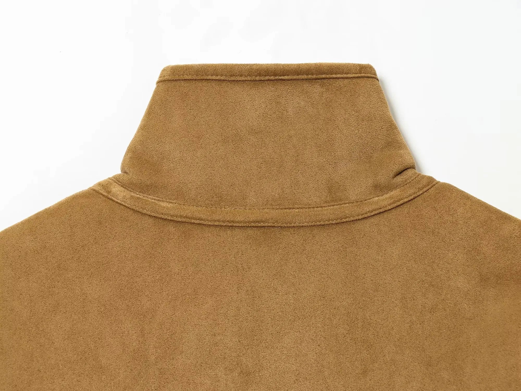 Women 2025 Double-Sided Wear Lamb Velvet Coat Women's Fashion Stand Collar Single Breasted Pocket Short Jacket Lady Outerwear