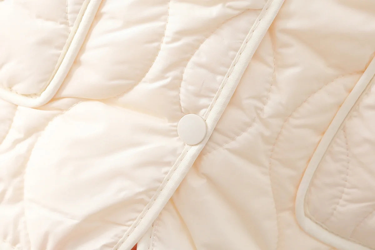 Women's Thickened Warm Vest 2025 Winter New Style Home Wear Outerwear Fleece Lined Non-Bulky V-Neck Casual Style Polyester Fiber