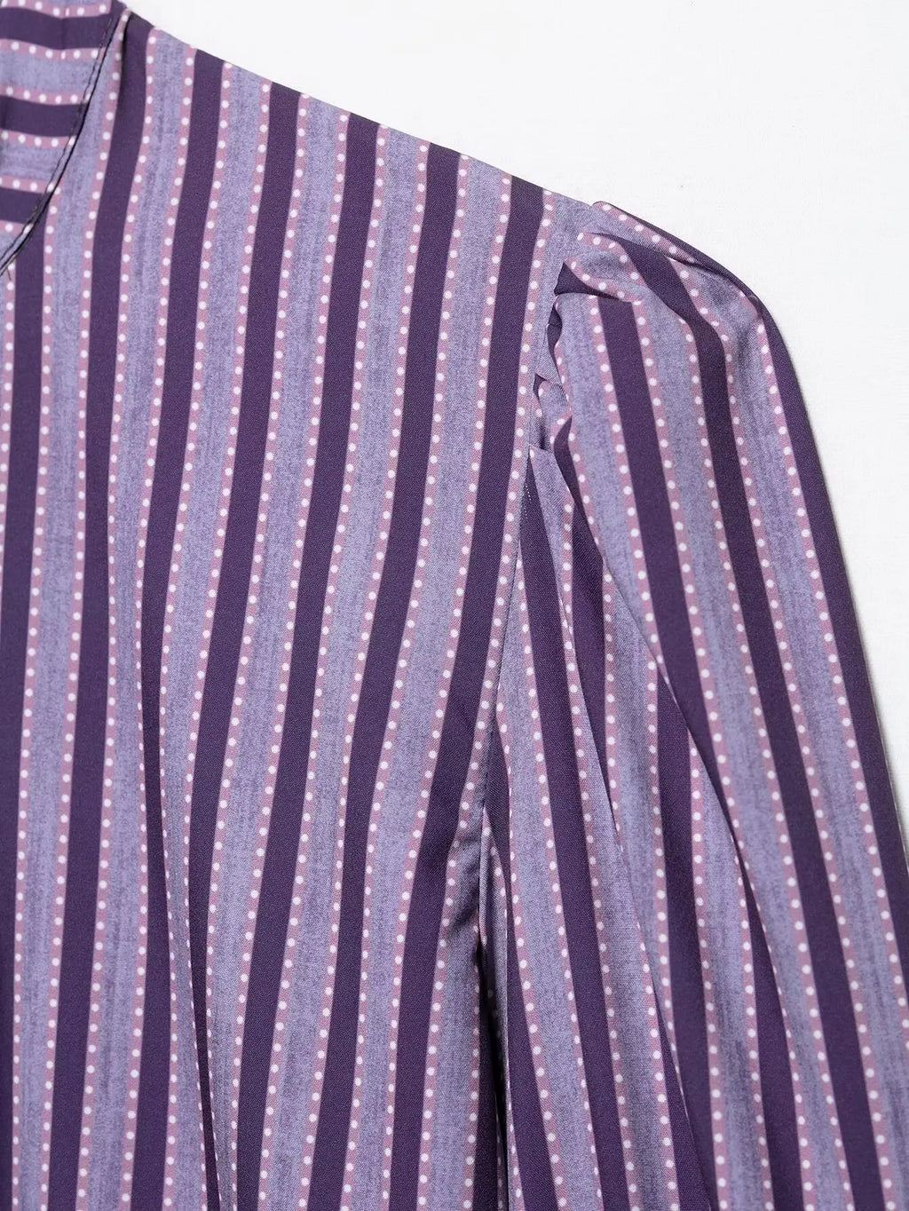 Yaphleet Women Elegant Ruffles Loose Purple Shirts 2025 Fashion Ladies Casual Blouses for Festival Female Chic Tops Clothes