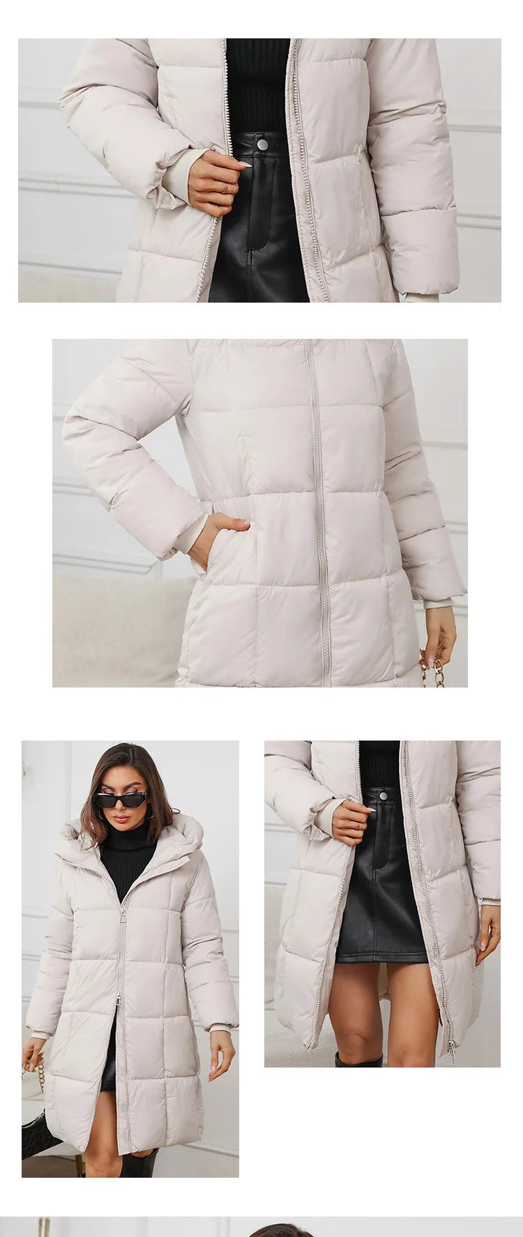 Women Long Coat 2025 New Autumn Winter Parkas Female Thick Down Cotton Coat Femme Casual Short Warm Thick Outerwear Ladies Top