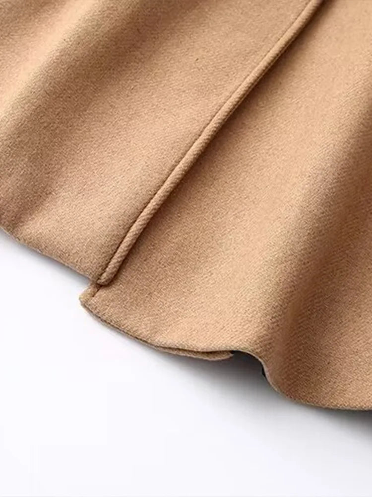 2025 Autumn/Winter New Personalized Fashion Casual Neutral Belt Coat Warm Long Coat