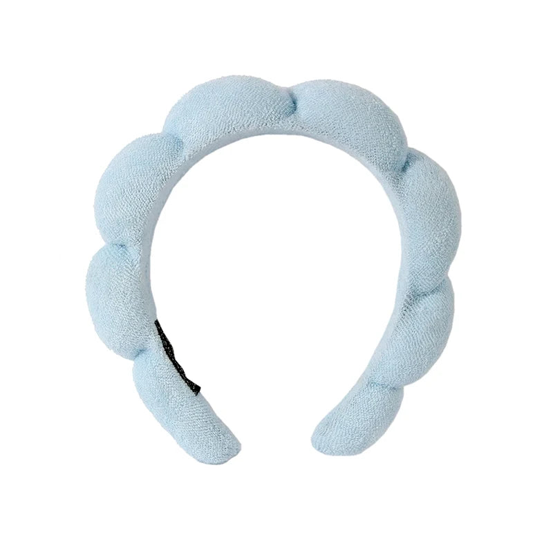 Cute Fashion Multifunctional Women's Face Washing Cuffs Waterproof Water Absorbent Wrist Cotton Velvet Hairband Hair Accessories