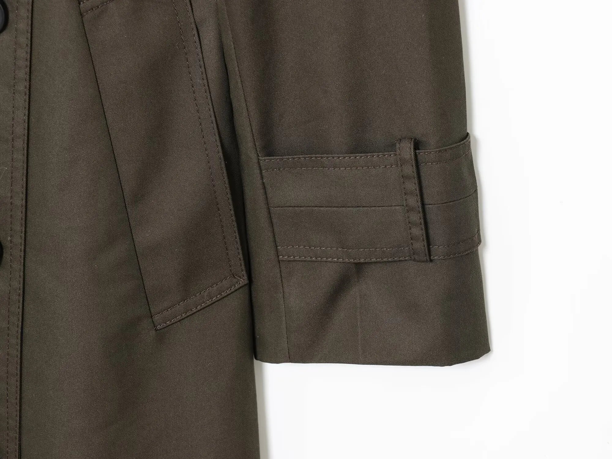 Autumn Women Long Wool Coat with Belt Casual Turn Down Collar Long Sleeve Double-Breasted Outerwear Female Chic Overcoat