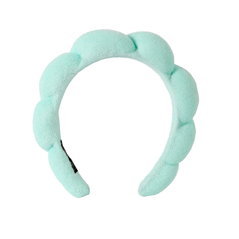 Cute Fashion Multifunctional Women's Face Washing Cuffs Waterproof Water Absorbent Wrist Cotton Velvet Hairband Hair Accessories