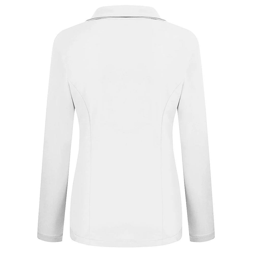 Stylish women's sports coat, long sleeved slim office sports casual top