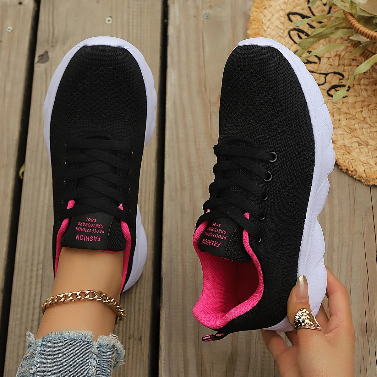 2025 Women Sport Shoes Fashion Platform Sneakers Ladies Spring Winter Flats Running Shoes for Woman