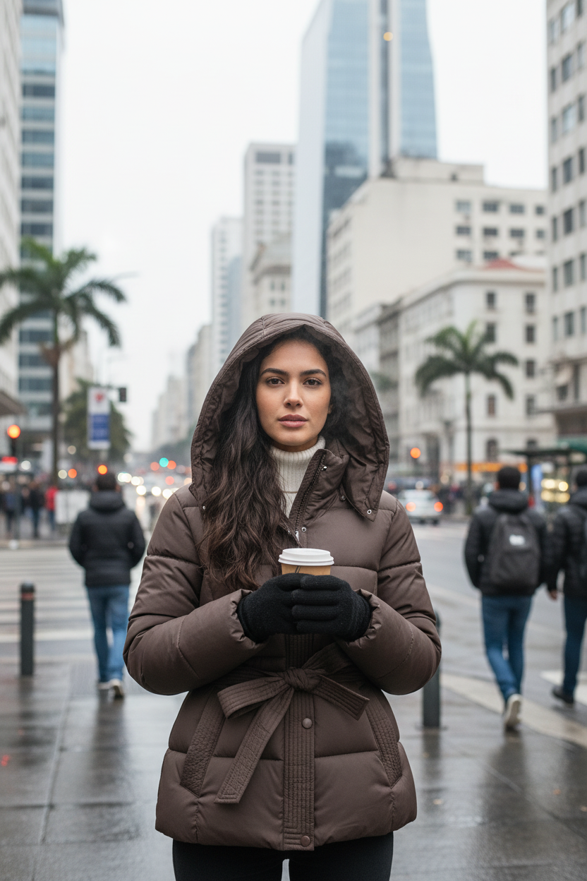 Mulher em São Paulo