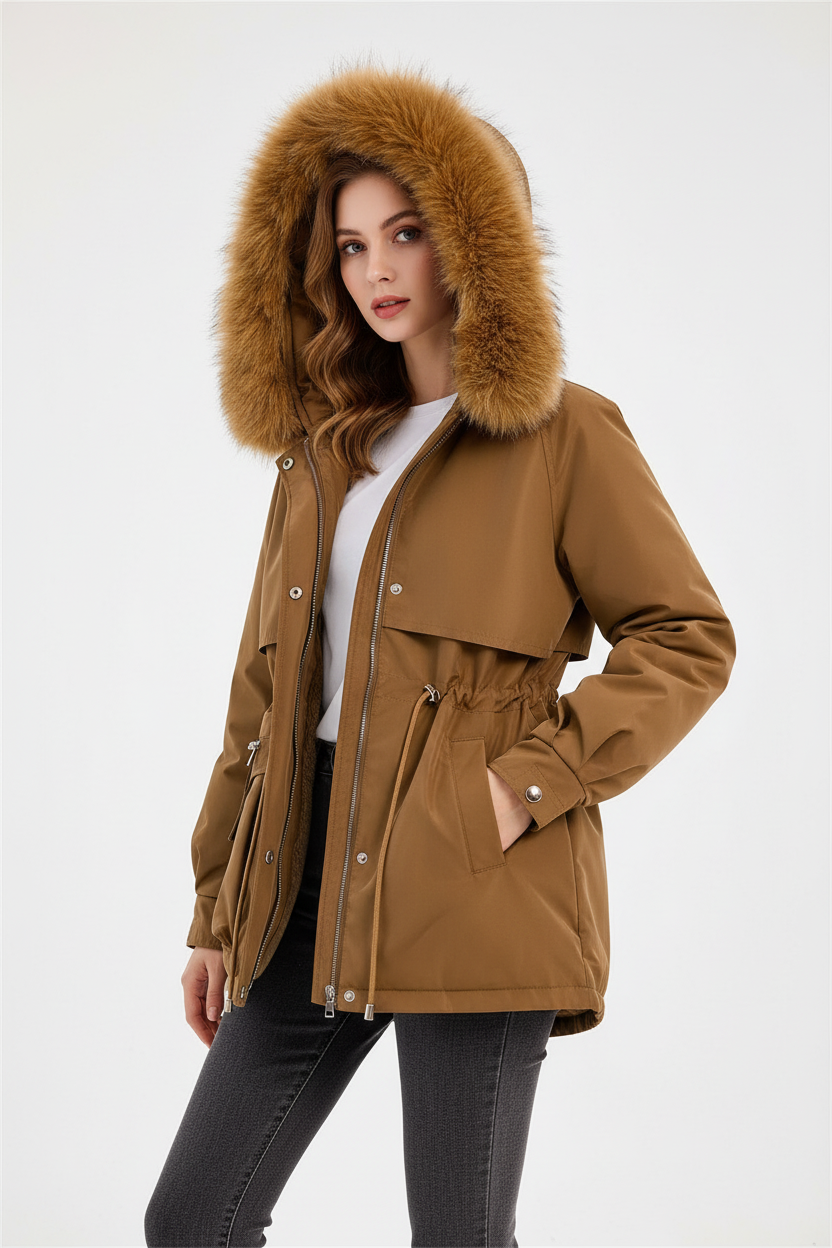 Mulher europeia usando casaco marrom - Imagem 3