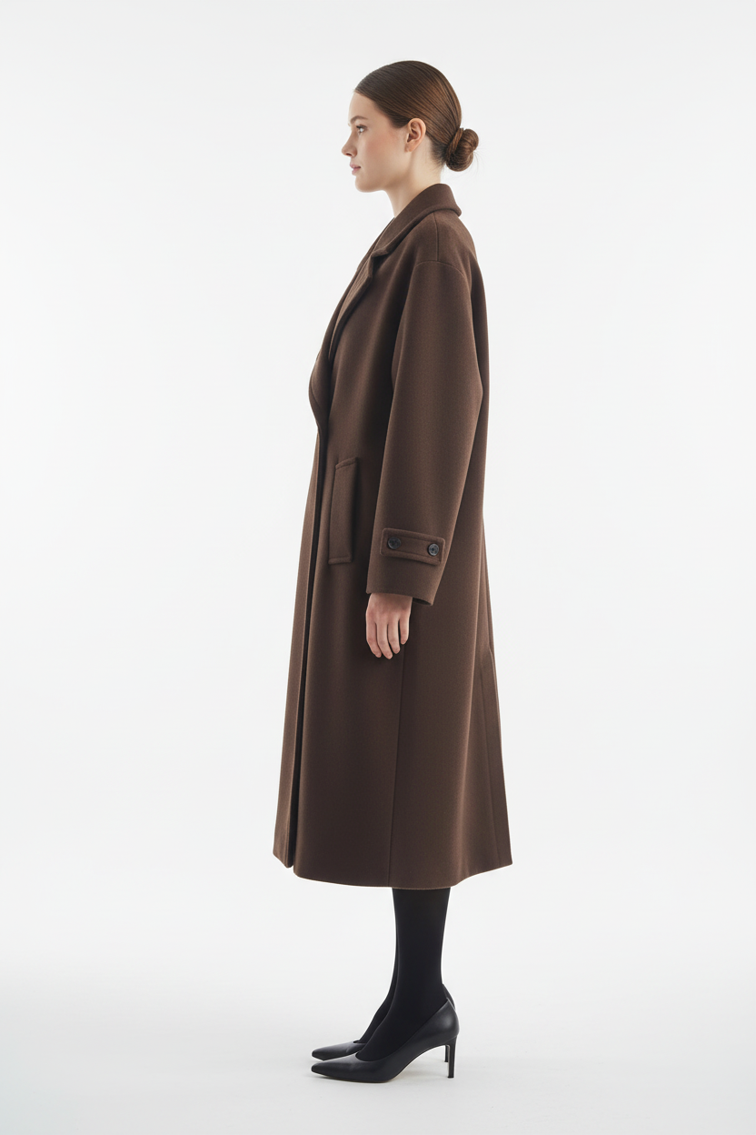 Vista lateral mostrando silhueta