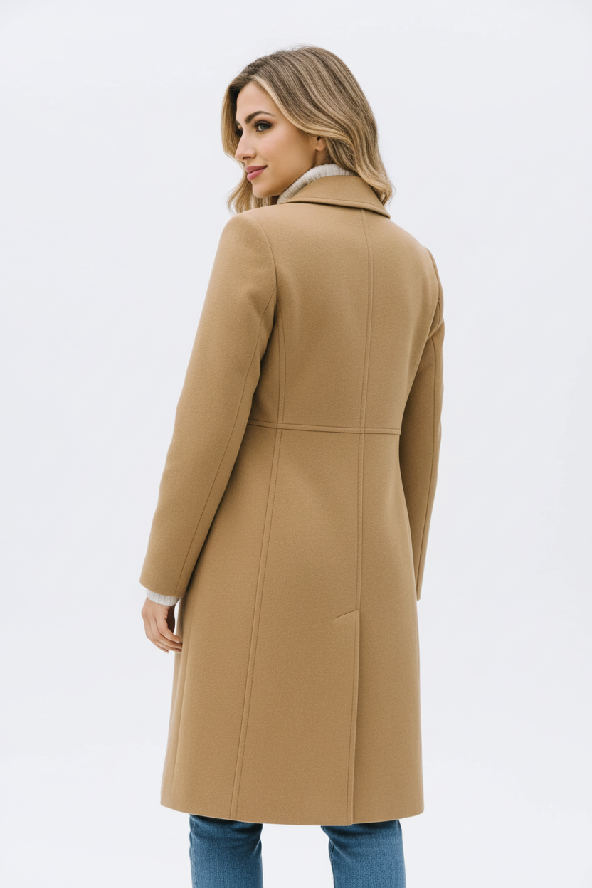 Vista traseira do casaco